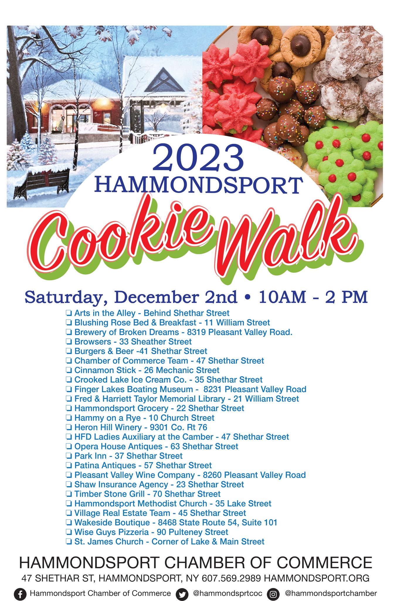 Hammondsport Cookie Walk MVR Vacation Rentals